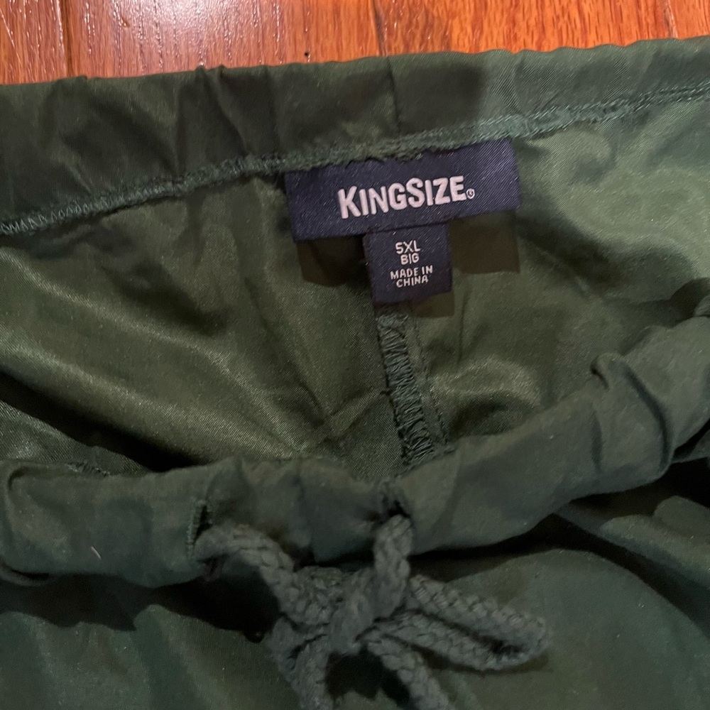 Kingsize Dark Green Drawstring Pants